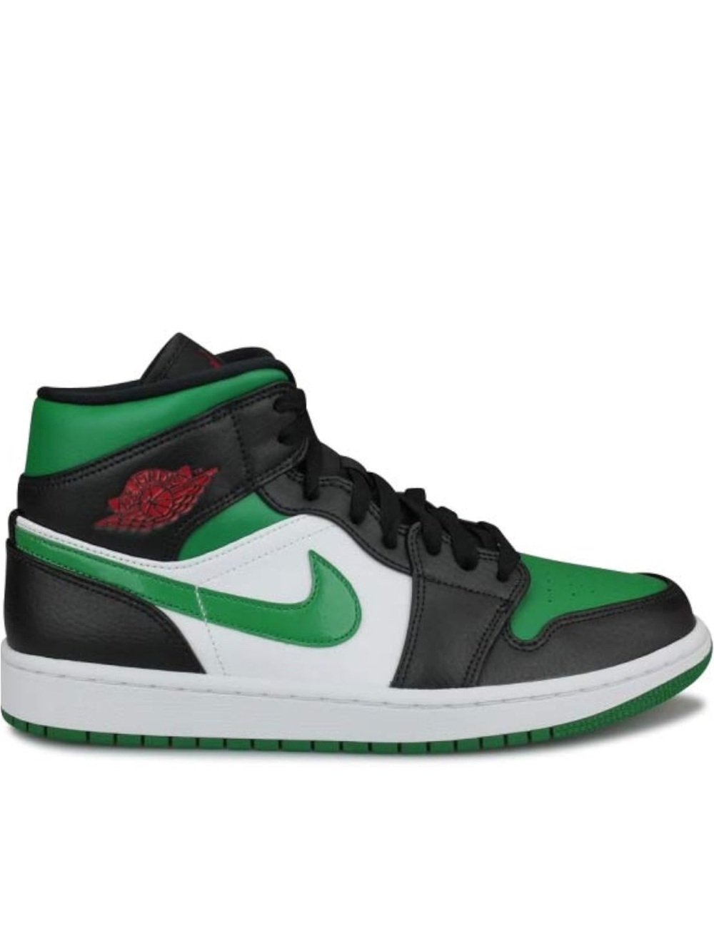 Nike Air Jordan 1 Mid - Black/Green/White 8
